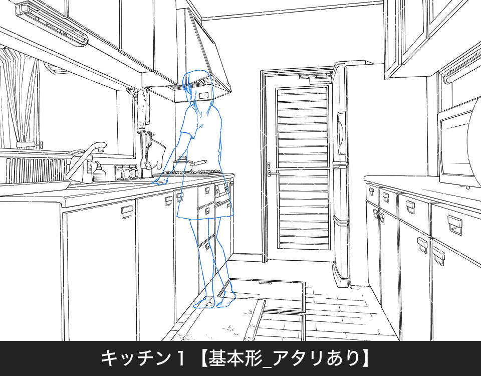 z04_キッチン1【1_基本形_アタリあり】
